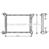 Радиатор охлаждения двигателя AVA QUALITY COOLING 4045385158720 Mini BWA2263 OCN 6A3