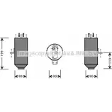 Осушитель кондиционера AVA QUALITY COOLING 2019157 GNK1L SY V803RWY BWD223