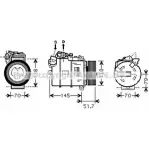 Компрессор кондиционера AVA QUALITY COOLING 4045385093557 42 ZP1BQ BWK329 Bmw Z4 (E89) 2 Кабриолет 2.5 sDrive 23 i 204 л.с. 2009 – 2024