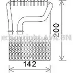 Испаритель кондиционера AVA QUALITY COOLING Bmw 7 (E65, E66, E67) 4 Седан 4.4 745 i. Li 333 л.с. 2001 – 2008 S34 I40D 0R00U6A BWV433