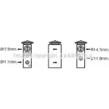 Расширительный клапан, кондиционер AVA QUALITY COOLING CN1277 2019283 T H4X7L6 VA06V