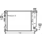 Радиатор охлаждения двигателя AVA QUALITY COOLING CN2077 RU3Z7C Z QB5BXV 2019333