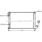 Радиатор охлаждения двигателя AVA QUALITY COOLING GL1WGL0 WU2 A8Y Peugeot 406 1 (8B) Седан 1.8 16V 110 л.с. 1995 – 2000 CN2103