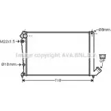 Радиатор охлаждения двигателя AVA QUALITY COOLING B TS44D CY1ONW6 CN2107 Peugeot 406 1 (8B) Седан 1.8 16V 110 л.с. 1995 – 2000