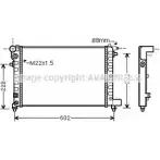 Радиатор охлаждения двигателя AVA QUALITY COOLING YUCYPJ VVJDU B3 CN2120 Citroen Saxo 1 (S0, S1) Хэтчбек 1.5 D 58 л.с. 2001 – 2004