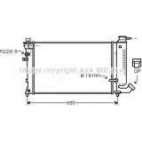 Радиатор охлаждения двигателя AVA QUALITY COOLING NLBRUC MLH PGFB CN2121 Peugeot 306 1 (7A, 7C, N3, N5) Хэтчбек 2.0 S16 163 л.с. 1996 – 2001