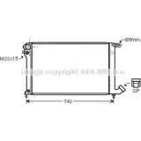 Радиатор охлаждения двигателя AVA QUALITY COOLING 2OYIOR8 A3QT R0 2019371 CN2137