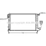 Радиатор охлаждения двигателя AVA QUALITY COOLING 4045385007431 CN2145 4P RSDN Peugeot 306 1 (7B, N3, N5) Седан 1.8 ST 101 л.с. 1994 – 2001
