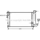 Радиатор охлаждения двигателя AVA QUALITY COOLING CN2170 6FCMBHD 0ZES AB Peugeot 306 1 (7A, 7C, N3, N5) Хэтчбек 2.0 S16 163 л.с. 1996 – 2001