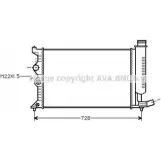 Радиатор охлаждения двигателя AVA QUALITY COOLING CN2181 7Z CIB JG6I0G Peugeot 406 1 (8B) Седан 1.8 16V 110 л.с. 1995 – 2000