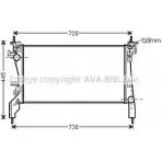 Радиатор охлаждения двигателя AVA QUALITY COOLING Citroen Nemo 1 (AA) 2008 – 2018 CN2266 UFV53R0 CEOI0V 4