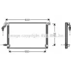 Радиатор кондиционера AVA QUALITY COOLING E 7HFS CN5131 Citroen Saxo 1 (S0, S1) Хэтчбек 1.6 120 л.с. 1996 – 2004 4045385009053