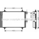 Радиатор кондиционера AVA QUALITY COOLING 2019474 CN5241D 4045385206773 ZMY FV