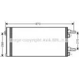 Радиатор кондиционера AVA QUALITY COOLING CN5246 P58WY OB9JU 42 2019475