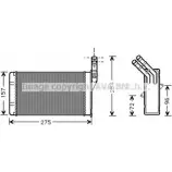 Радиатор печки, теплообменник AVA QUALITY COOLING CN6150 8W7 CJI9 Peugeot 306 1 (7A, 7C, N3, N5) Хэтчбек 1.9 D 69 л.с. 1998 – 2001 4045385007486