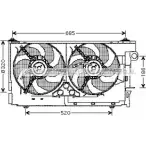 Вентилятор радиатора AVA QUALITY COOLING Peugeot 306 1 (7A, 7C, N3, N5) Хэтчбек 2.0 16V 135 л.с. 1997 – 2000 4045385086313 CN7516 DW8 PM