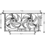 Вентилятор радиатора AVA QUALITY COOLING CN7525 G 7XS6 Peugeot 306 1 (7A, 7C, N3, N5) Хэтчбек 2.0 16V 135 л.с. 1997 – 2000 4045385086405