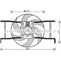 Вентилятор радиатора AVA QUALITY COOLING 2019552 CN7545 NPYQD 1G 4045385095681