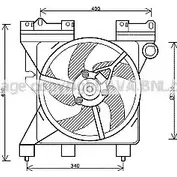 Вентилятор радиатора AVA QUALITY COOLING CN7547 Q P11X0 4045385105779 Peugeot Partner 2 (B9) Фургон 1.6 HDi 109 л.с. 2008 – 2025