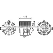 Моторчик вентилятора печки AVA QUALITY COOLING 4045385196753 2019570 CN8297 V4SPUE V