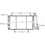 Радиатор охлаждения двигателя AVA QUALITY COOLING FM17 V CNA2033 4045385180493 2019588