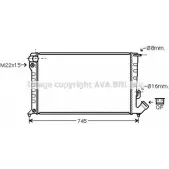 Радиатор охлаждения двигателя AVA QUALITY COOLING A3 FQT CNA2151 4045385095988 Peugeot Partner