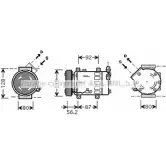 Компрессор кондиционера AVA QUALITY COOLING IC L30 5FZEAMQ CNAK214 2019691