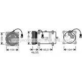 Компрессор кондиционера AVA QUALITY COOLING Citroen Xsara 1 (N2) Универсал 1.8 LPG 110 л.с. 1998 – 2000 CNK161 Y80Q SP HHMEWWX