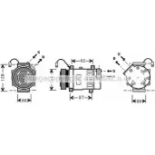Компрессор кондиционера AVA QUALITY COOLING CNK217 2019736 4045385062928 8 GV2T