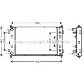 Радиатор охлаждения двигателя AVA QUALITY COOLING CR2034 2019770 4045385007967 S41DO W