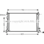 Радиатор охлаждения двигателя AVA QUALITY COOLING CR2092 4045385075034 NI SSMNQ Chrysler Voyager 4 (RG, RS) 2001 – 2007
