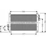 Радиатор кондиционера AVA QUALITY COOLING CR5015 KTBCAC IFYG WLR 2019808