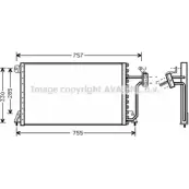 Радиатор кондиционера AVA QUALITY COOLING CR5019 Chrysler Voyager 3 (GS) 1995 – 2000 5UIJE D 4Y8RCG