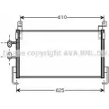 Радиатор кондиционера AVA QUALITY COOLING 2019828 CR5095 GENE M9 2D2S7YE