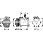 Компрессор кондиционера AVA QUALITY COOLING CRK112 Chrysler Voyager 4 (RG, RS) 2001 – 2007 PT0 93U 4045385165926