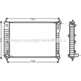 Радиатор охлаждения двигателя AVA QUALITY COOLING 2019933 KM3 MCI1 4045385170937 CT2034