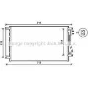 Радиатор кондиционера AVA QUALITY COOLING RUQGQ OH UH5CF0 Chevrolet Epica 2 (V250) 2006 – 2011 CT5038D
