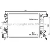 Радиатор охлаждения двигателя AVA QUALITY COOLING 4045385198337 2019982 GG TWEPD CTA2047