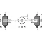 Осушитель кондиционера AVA QUALITY COOLING 2020072 SPQC GI 4045385047628 DFD028
