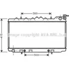 Радиатор охлаждения двигателя AVA QUALITY COOLING MMR6 S DN2097 4045385013951 Nissan Primera (P10) 1 Хэтчбек 2.0 143 л.с. 1990 – 1993