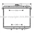 Радиатор охлаждения двигателя AVA QUALITY COOLING H 8FIW 4045385014392 Ford Maverick 1 (ML) Внедорожник 2.4 i 124 л.с. 1993 – 1996 DN2143