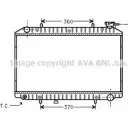 Радиатор охлаждения двигателя AVA QUALITY COOLING DN2171 3 F6VIH 0AGHLS Nissan Vanette