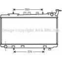 Радиатор охлаждения двигателя AVA QUALITY COOLING U J9QKK DN2176 8PNTICO 2020227