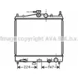 Радиатор охлаждения двигателя AVA QUALITY COOLING DN2211 2020238 2TQL XV POHDK