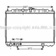 Радиатор охлаждения двигателя AVA QUALITY COOLING DN2239 2020256 4045385072316 B482 8CE