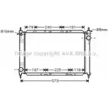 Радиатор охлаждения двигателя AVA QUALITY COOLING Nissan Note DN2261 LMN WD H8SM7VP