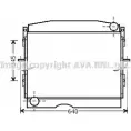 Радиатор охлаждения двигателя AVA QUALITY COOLING DN2326 2020300 5HD0CN V5NO A