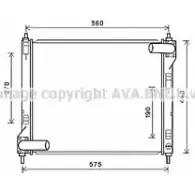 Радиатор охлаждения двигателя AVA QUALITY COOLING DN2354 2020308 4045385177592 H Y2VX