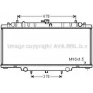 Радиатор охлаждения двигателя AVA QUALITY COOLING DN2394 Nissan Patrol WQRE8XF 34 3LM