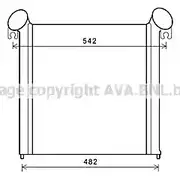 Интеркулер AVA QUALITY COOLING 0LCFNL 2X CLH9 DN4366 2020342